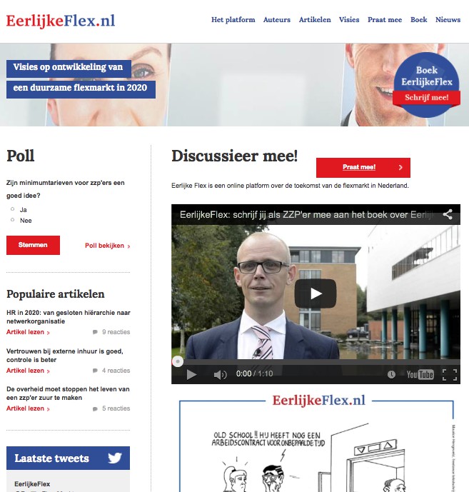Uniek online platform: www.eerlijkeflex.nl